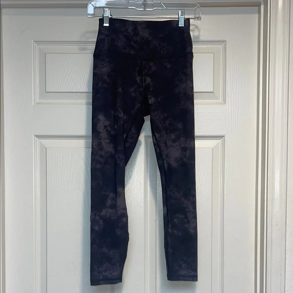 RBX Black and Gray tie dye High-Rise Leggings - Picture 3 of 8